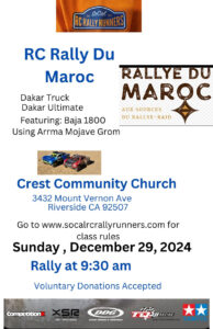 SoCal RC Rally Runners - RC Rally Du Maroc