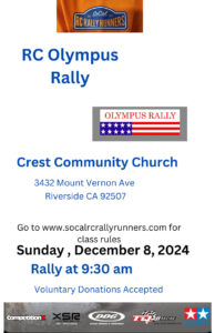 SoCal RC Rally Runners - RC Rally Olympus
