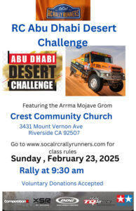 RC Rally Abu Dhabi Desert Challenge